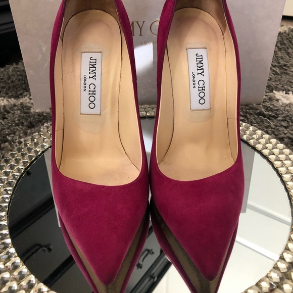 Jimmy Choo Kayomi Suede Pumps - Picture 2 of 8